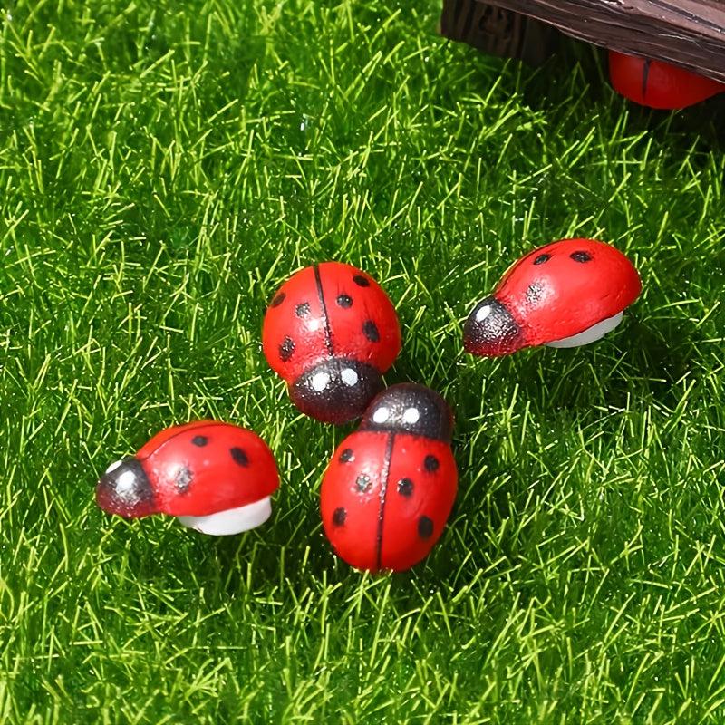 Set of 50 Cute Ladybug Ornaments for Charming Home Decor