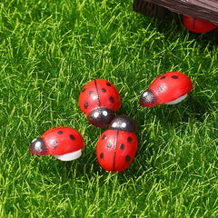 Set of 50 Cute Ladybug Ornaments for Charming Home Decor