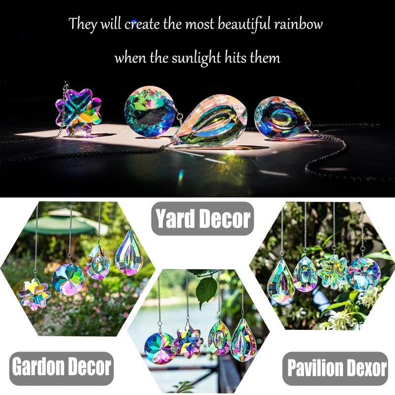 Rainbow Maker Glass Prism Suncatcher for Window Pendant Balcony Wedding