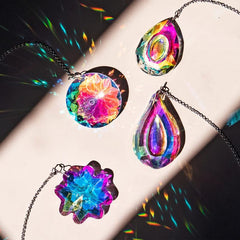 Rainbow Maker Glass Prism Suncatcher for Window Pendant Balcony Wedding