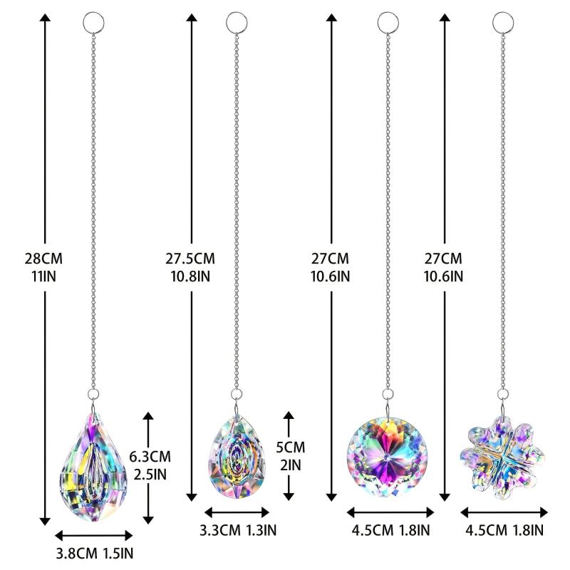 Rainbow Maker Glass Prism Suncatcher for Window Pendant Balcony Wedding