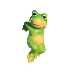 3pcs Hanging Frog Figurines Set for Lawn or House Decor