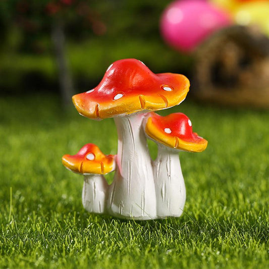 DIY Resin Mushrooms Garden Pot Figurines
