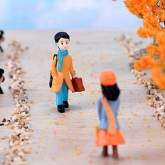 2pcs Travel Couple DollHouse Fairy Garden DIY Decorations