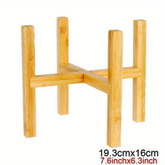 Bamboo Flower Holder Pot Holder Nordic Floor Stand Rack Balcony