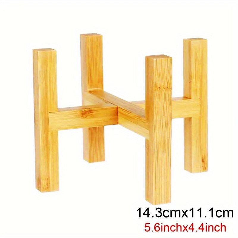 Bamboo Flower Holder Pot Holder Nordic Floor Stand Rack Balcony