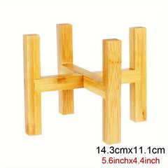 Bamboo Flower Holder Pot Holder Nordic Floor Stand Rack Balcony