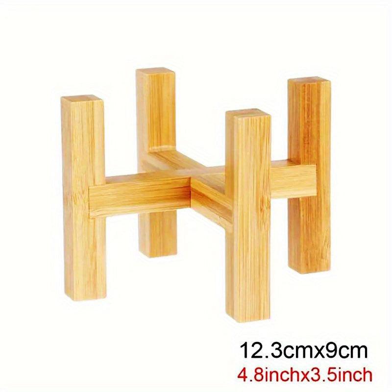 Bamboo Flower Holder Pot Holder Nordic Floor Stand Rack Balcony