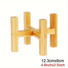 Bamboo Flower Holder Pot Holder Nordic Floor Stand Rack Balcony