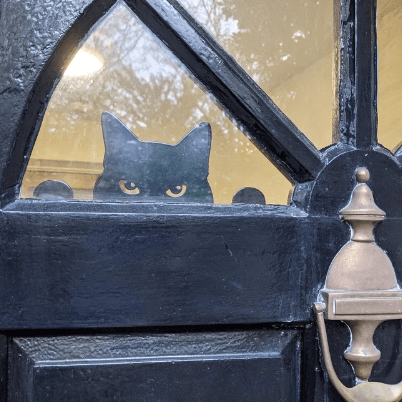 Cat Garden Decor Metal Home Courtyard Patio Lawn Art Decor