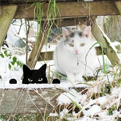 Cat Garden Decor Metal Home Courtyard Patio Lawn Art Decor