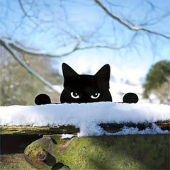 Cat Garden Decor Metal Home Courtyard Patio Lawn Art Decor