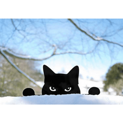 Cat Garden Decor Metal Home Courtyard Patio Lawn Art Decor