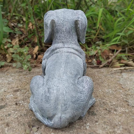 Garden Dog Statues Creative Resin Crafts Ornaments Indoor Outdoor Decor