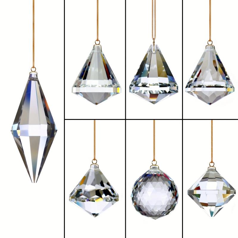 Crystal Suncatcher Hanging Ball Pendant Prism Rainbow Maker Window Decor