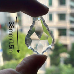 2pcs Crystal Pendant 38mm Sunlight Catcher Glass Chandelier DIY Hanging Pendant