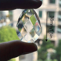 2pcs Crystal Pendant 38mm Sunlight Catcher Glass Chandelier DIY Hanging Pendant