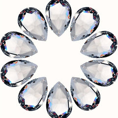 2pcs Crystal Pendant 38mm Sunlight Catcher Glass Chandelier DIY Hanging Pendant