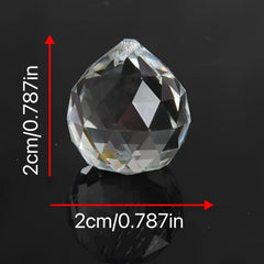 2pcs Clear Crystal Suncatcher 20mm Balls Chandelier Parts Prism Wedding Decor