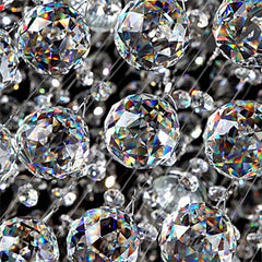 2pcs Clear Crystal Suncatcher 20mm Balls Chandelier Parts Prism Wedding Decor