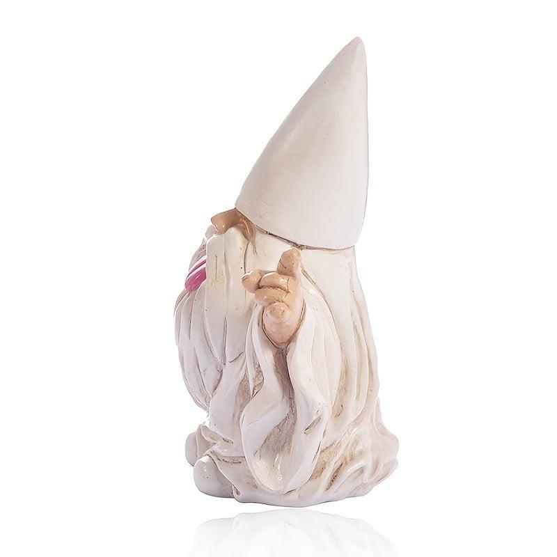 Dwarf in Robe Resin Ornament for Garden Decor