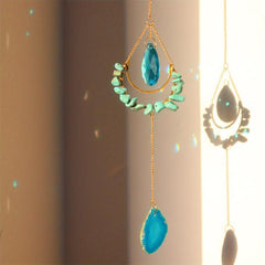 Crystal Wind Chime Sun Catcher - Elegant Home Decor Accent