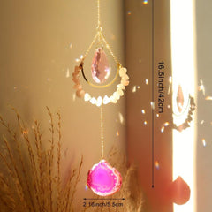 Crystal Wind Chime Sun Catcher - Elegant Home Decor Accent