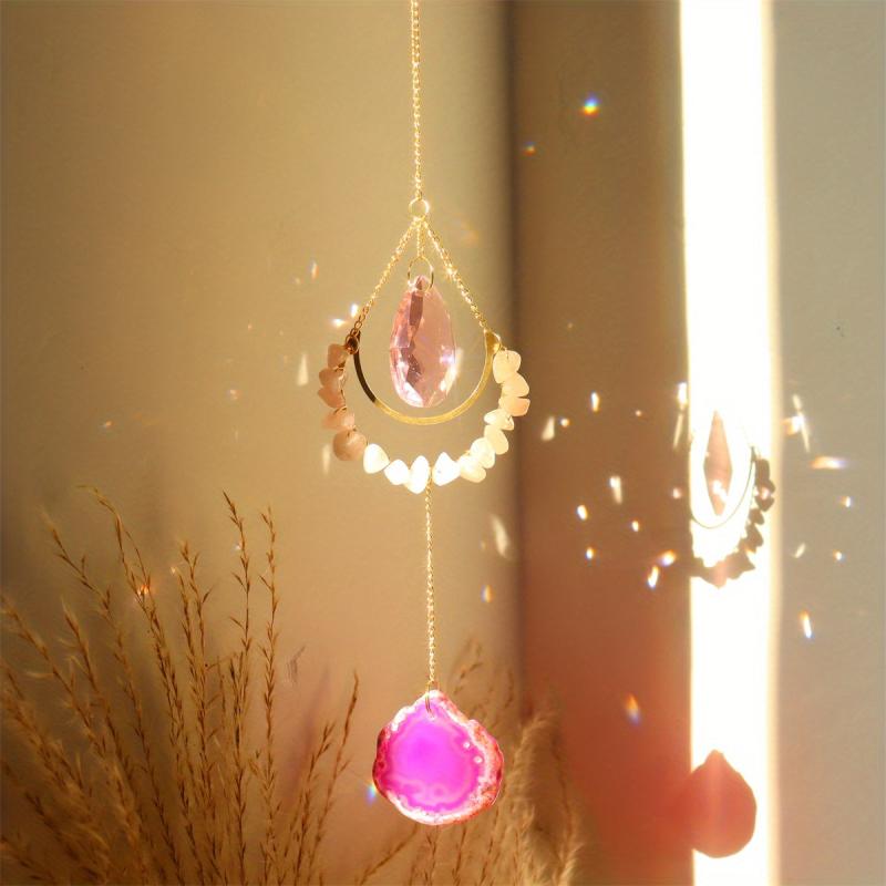 Crystal Wind Chime Sun Catcher - Elegant Home Decor Accent