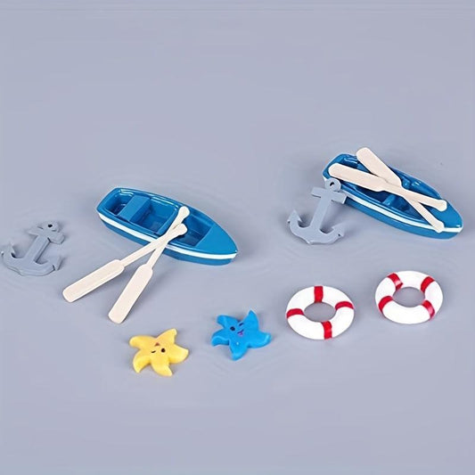 12pcs Beach Style Ornament Kit for Fairy Garden
