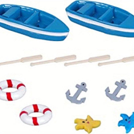 12pcs Beach Style Ornament Kit for Fairy Garden