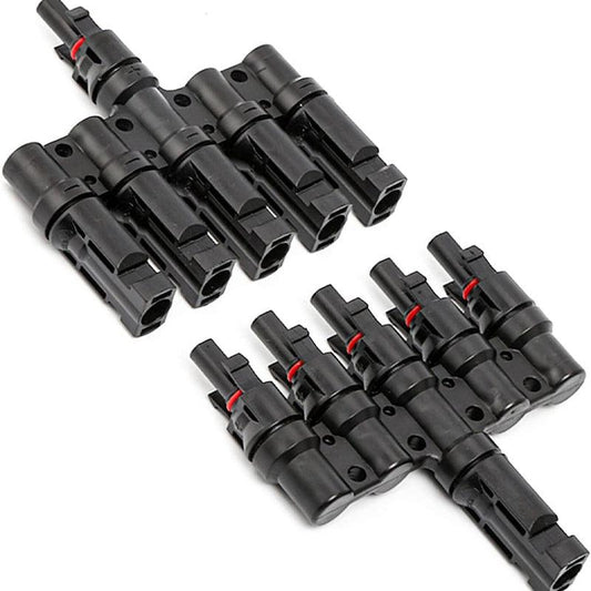 MC4 Cable Coupler 5 in 1 T Type Parallel Connection