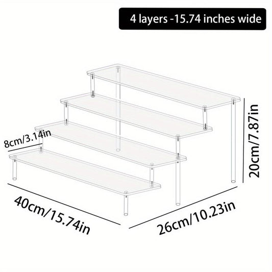 High Transparent Potted Plant Storage Rack Succulent Display Garden Flower Rack