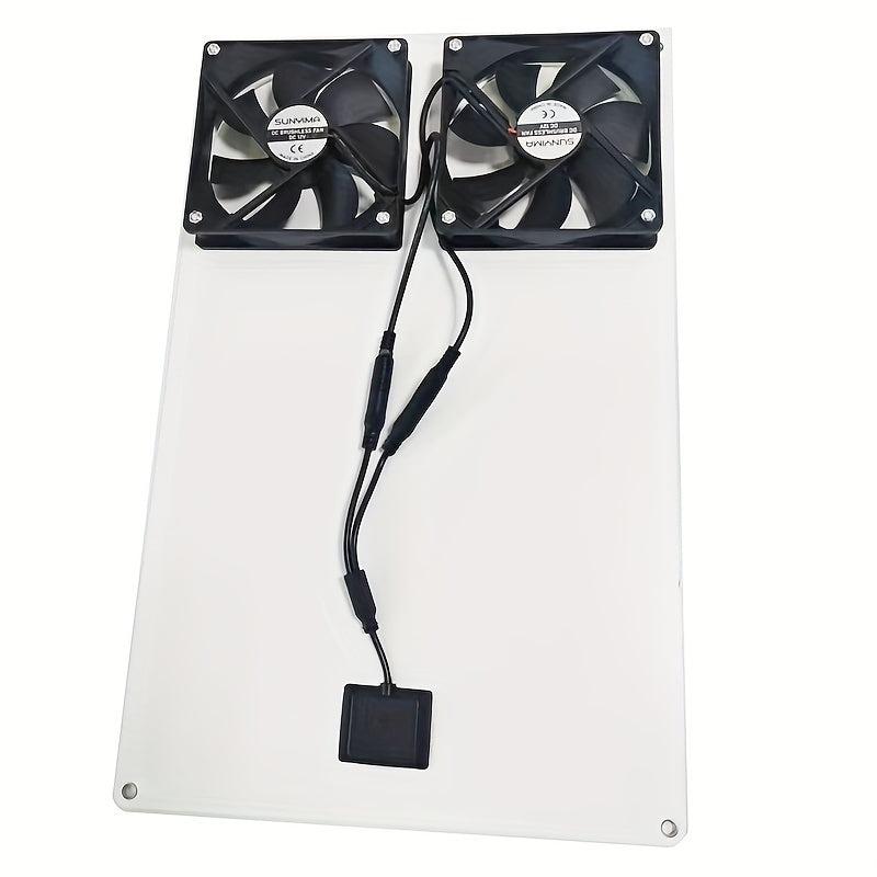 12W Solar Air Purification Exhaust Fan Kitchen Bathroom Universal