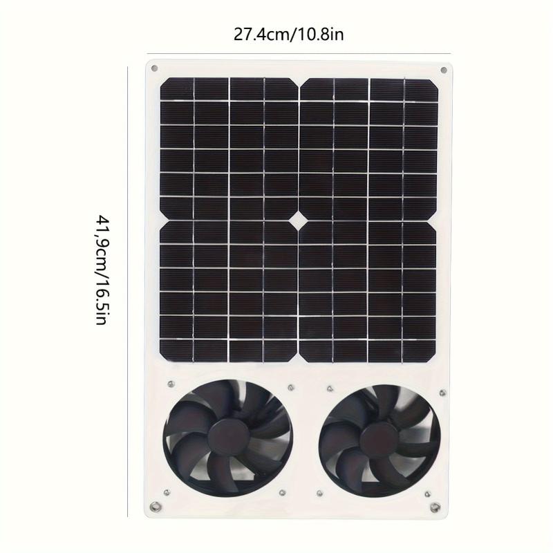 12W Solar Air Purification Exhaust Fan Kitchen Bathroom Universal