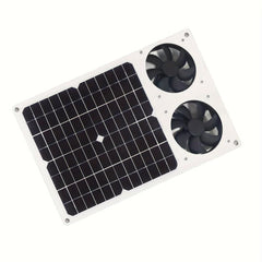 12W Solar Air Purification Exhaust Fan Kitchen Bathroom Universal