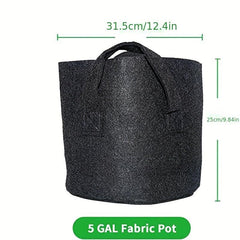 10 Pack Thickened Nonwoven Fabric Grow Bags Handles Plant Vegetable Growing Bag
