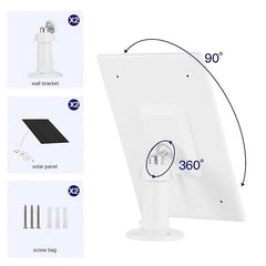 2 Packs 6V Solar Panel for Security Camera IP65 Waterproof