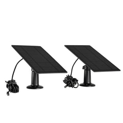 2 Packs 6V Solar Panel for Security Camera IP65 Waterproof