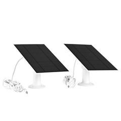 2 Packs 6V Solar Panel for Security Camera IP65 Waterproof
