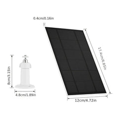 2 Packs 6V Solar Panel for Security Camera IP65 Waterproof