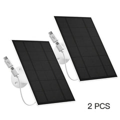 2 Packs 6V Solar Panel for Security Camera IP65 Waterproof