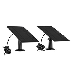 2 Packs 6V Solar Panel for Security Camera IP65 Waterproof