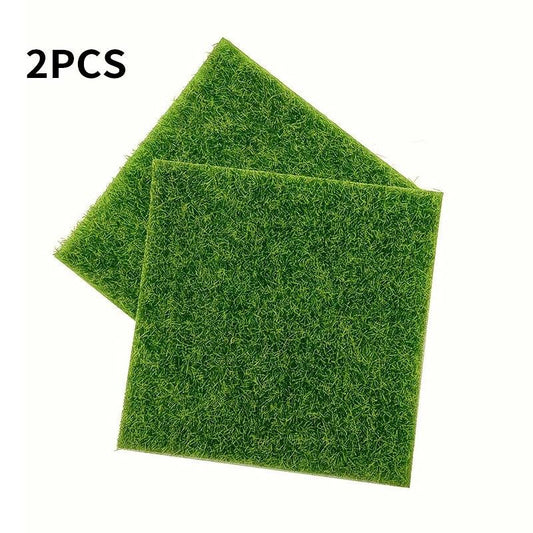 2pcs Artificial Turf Moss Micro Landscape Decoration Bonsai Accessories