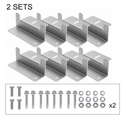 5 Sets Panel Mounting Brackets Lightweight Aluminum for RVs Boats Yachts