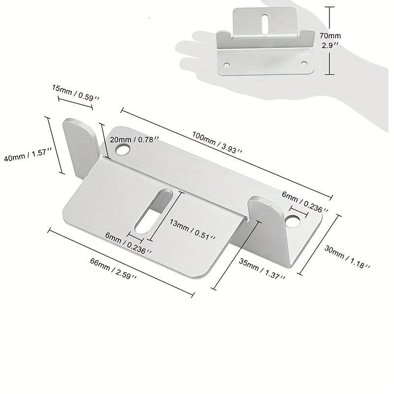 5 Sets Panel Mounting Brackets Lightweight Aluminum for RVs Boats Yachts