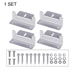 5 Sets Panel Mounting Brackets Lightweight Aluminum for RVs Boats Yachts