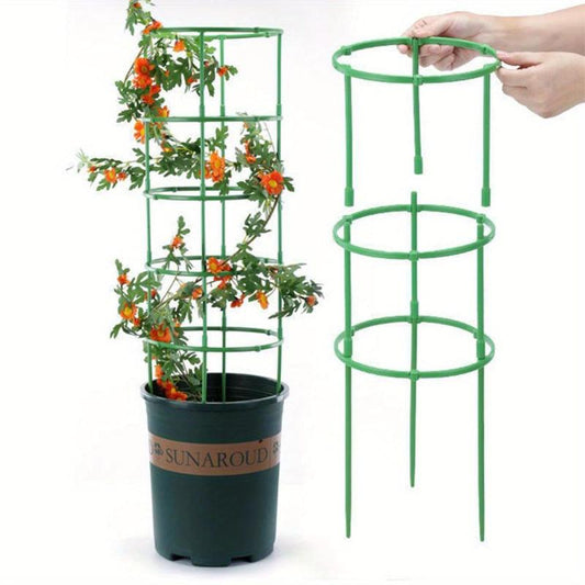 9pcs Garden Pots Stackable Plant Stand Plant Support Ring for Potted Plants