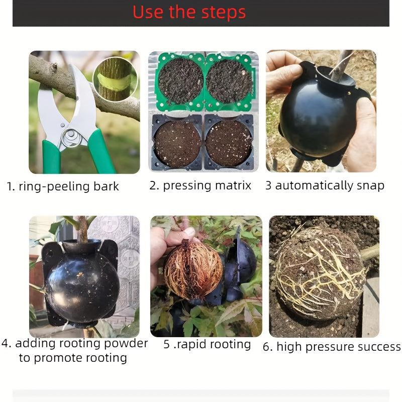 10pcs Root Growing Box Tree Rooter Air Layering Assisted Cutting Rooting Propaga