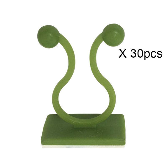 30pcs Self Adhesive Plant Climbing Wall Fasteners Hooks for Garden