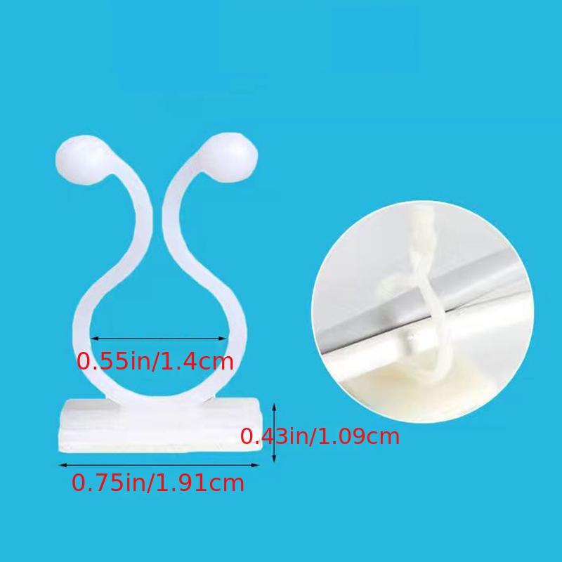 30pcs Self Adhesive Plant Climbing Wall Fasteners Hooks for Garden